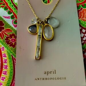 Anthropologie April Birthstone necklace